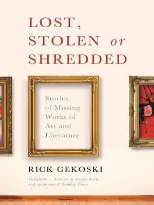 cover image of Lost, Stolen or Shredded